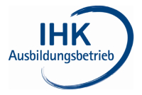 Logo: IHK Ausbildungsbetrieb